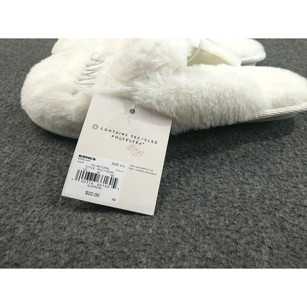 Lauren Conrad Kids 7/8 Mini Llama Scuff Slippers Indoor/Outdoor Memory foam